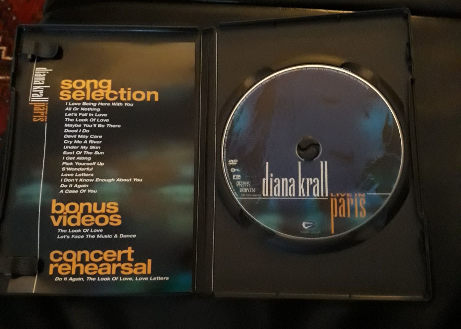 DVD música jazz Diana Krall Live in Paris