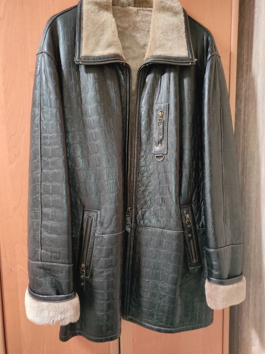 Чоловіча дублянка натуральна на цигейці