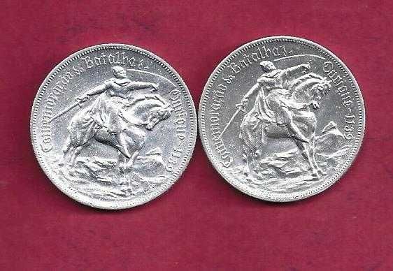 Republica  10$00    Escudos   1928  Cavalinho 2 Moedas   Prata