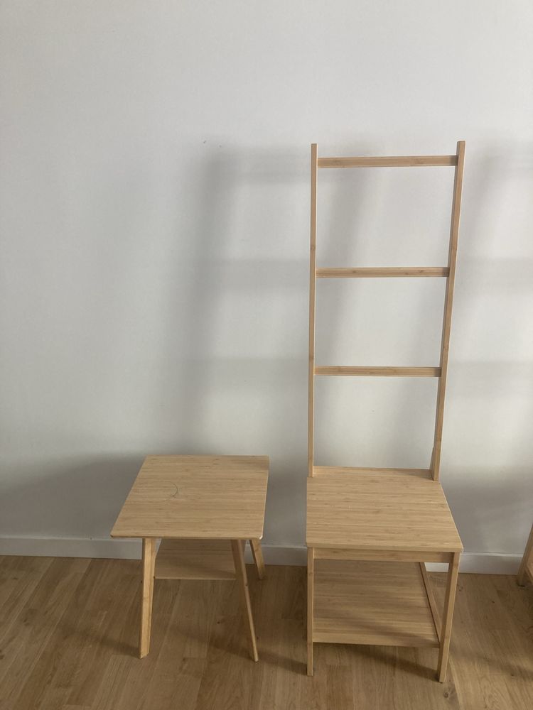 Krzesła i stoliki bambusowe