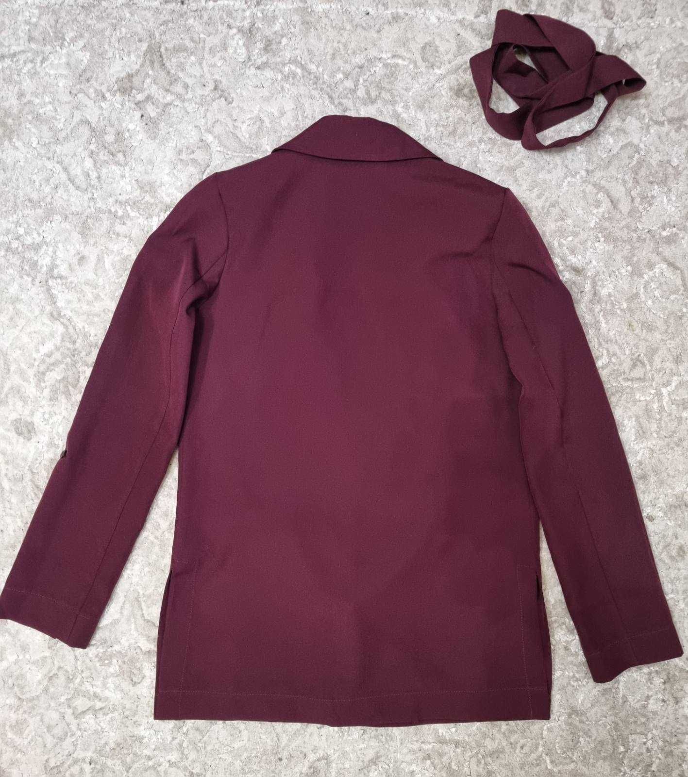 Пиджак Le Katrin бордовый с карманами