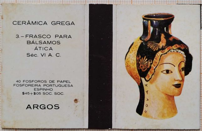 Fósforos Coleção Completa Cerâmica Grega Fosforeira Portuguesa