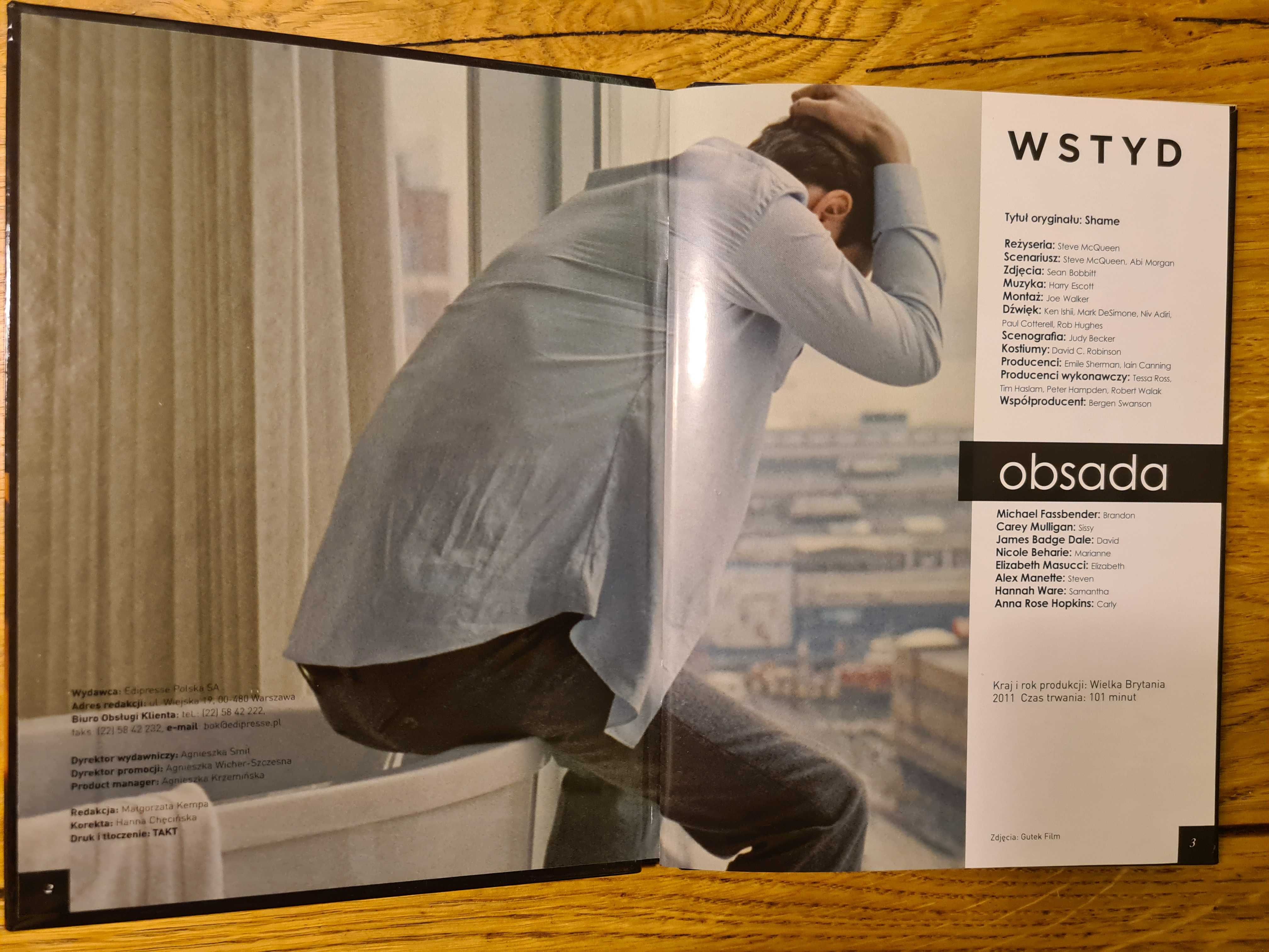 DVD - Wstyd.  Reżyseria Steve McQueen