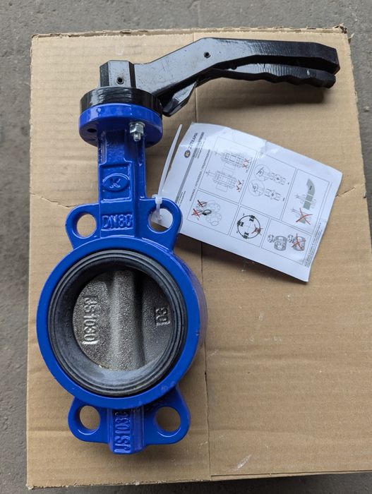 Засувка "Баттерфляй" Zetkama DN80