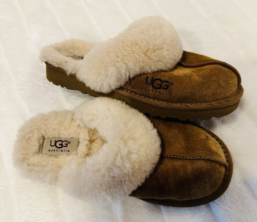 UGG ciapy, kapcie naturalne futro EU 32