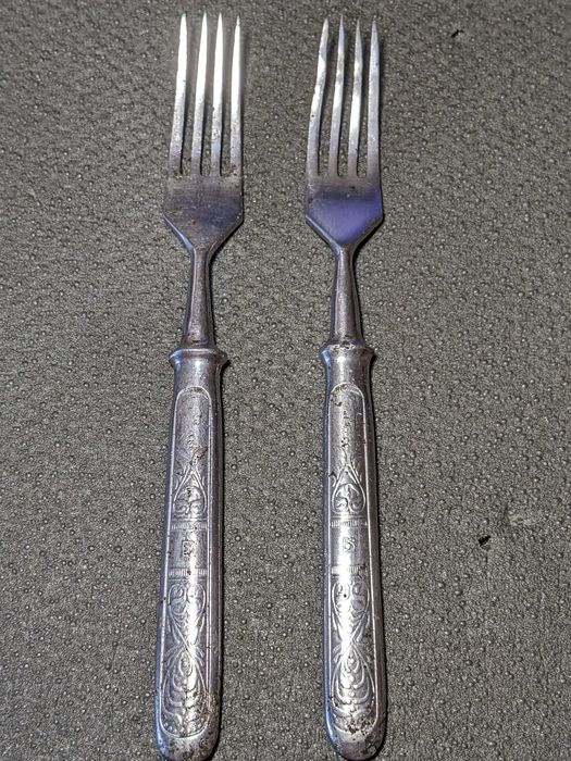 Вилка 2 шт. 50-е годы клеймо завод «Звезда» Беляйково СССР