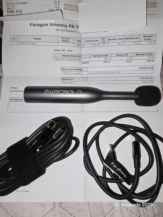 Mikrofon wielokierunkowy EVERSOLO EM-01 ideał tanio, gwarancja.