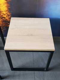 Stolik loft  , kwadrat , stół , drewno i metal,  7 szt