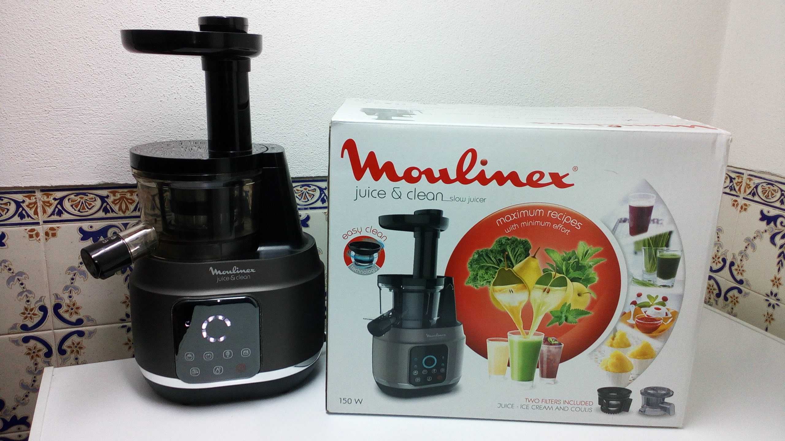 Máquina de sumos Moulinex Centrifugadora Juice & Clean NOVA