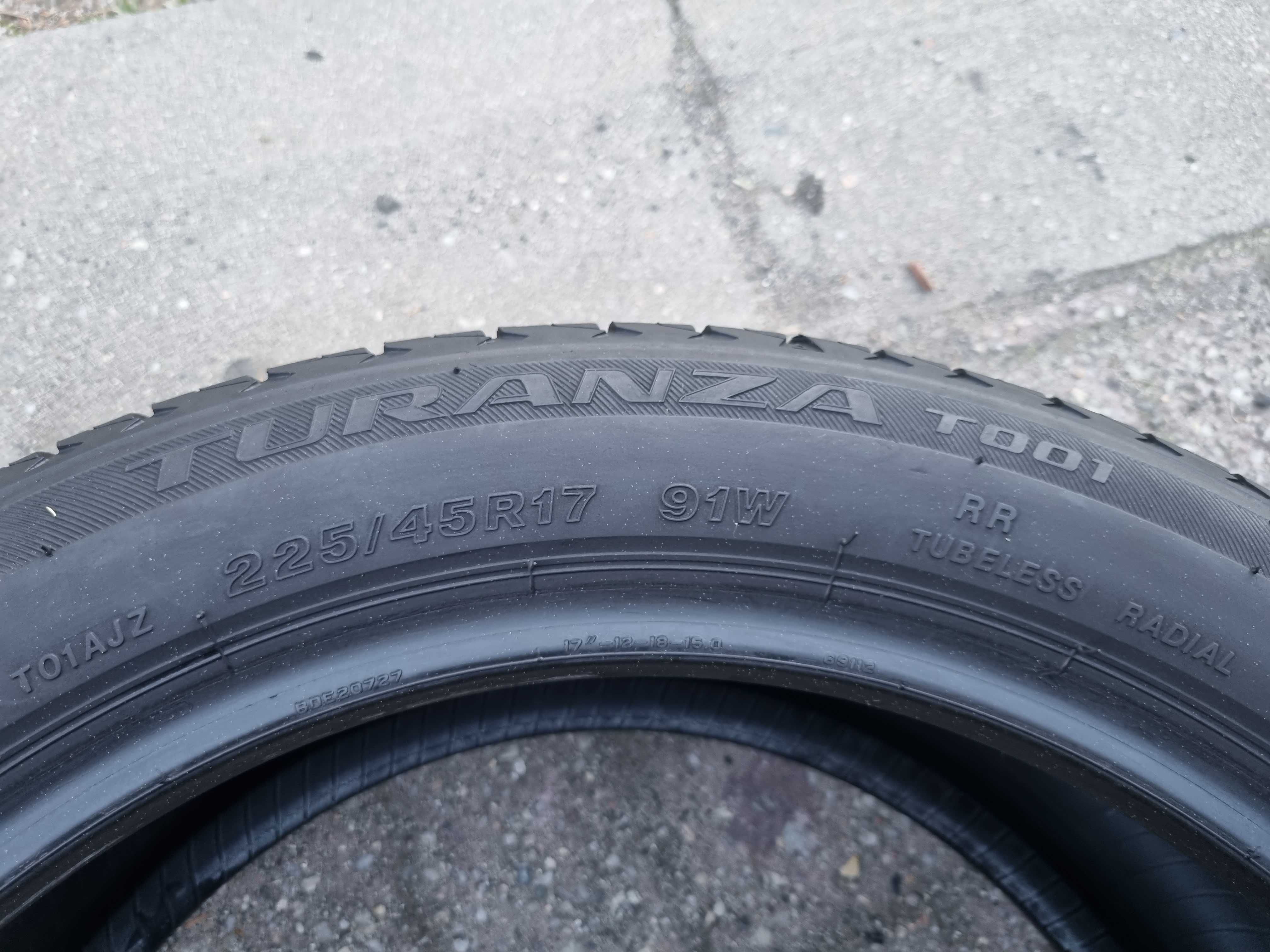 Bridgestone Turanza T001 225/45/17 5mm Okazja Wysylka