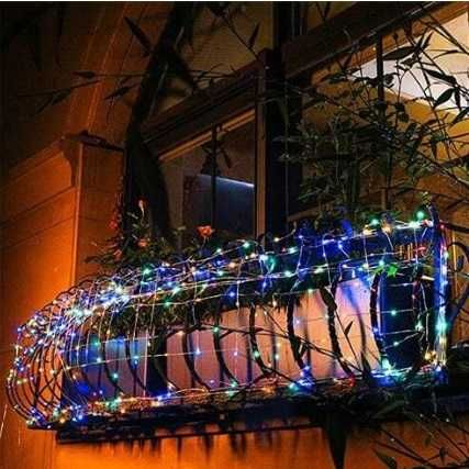 Fio LED SOLAR de Natal para exterior (7m)