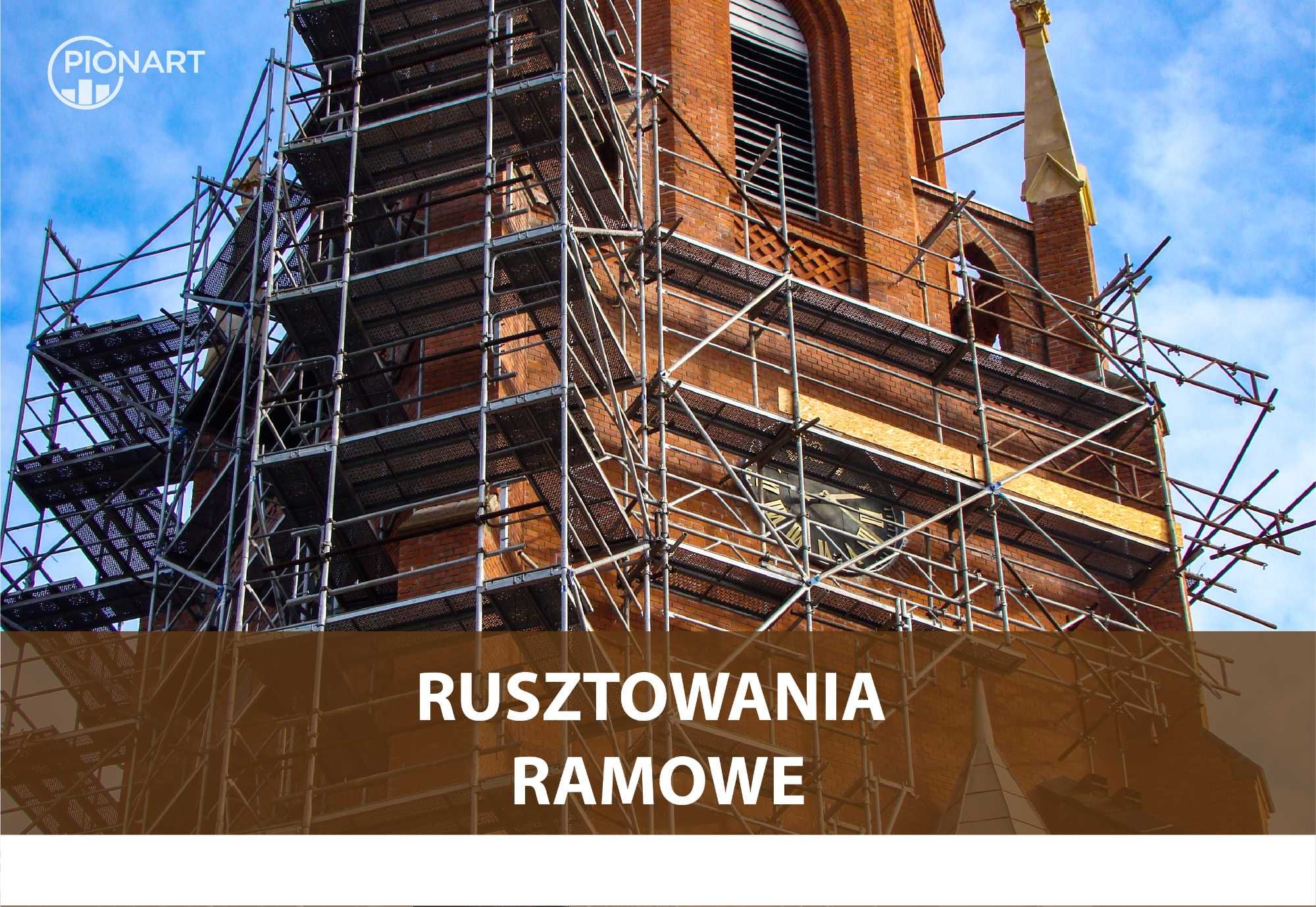 NOWE - Rusztowanie elewacyjne, fasadowe, ramowe model PUM typ PIONART