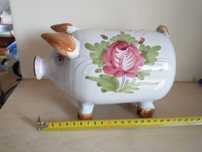 śliczna porcelanowa świnka skarbonka