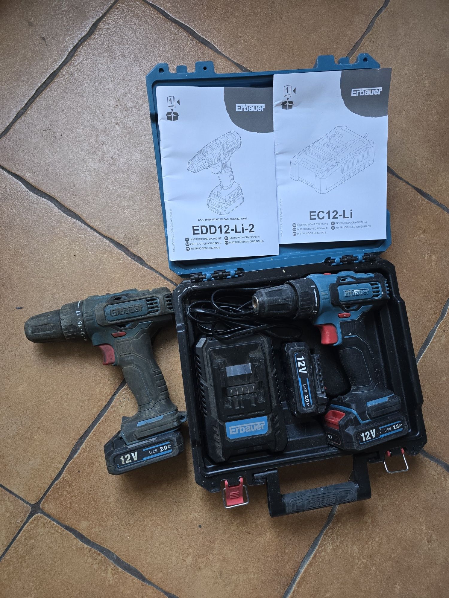 Erbauer wkrętarka 12v
