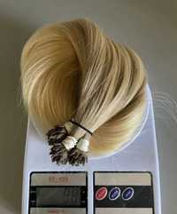 Натуральные волосы, блонд для наращивания