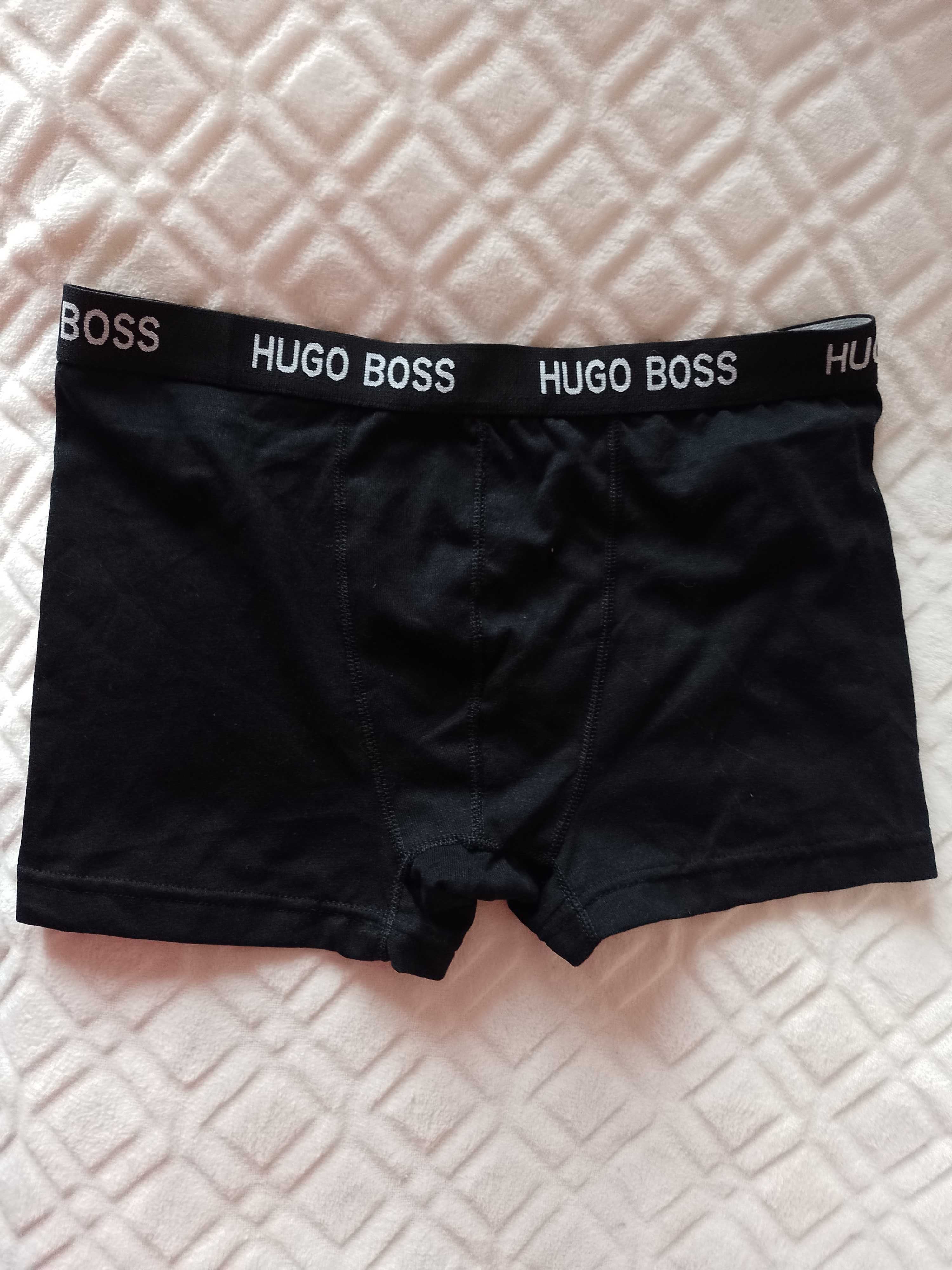 (XL) Hugo Boss/ Czarne bokserki, Majtki Szorty/NOWE