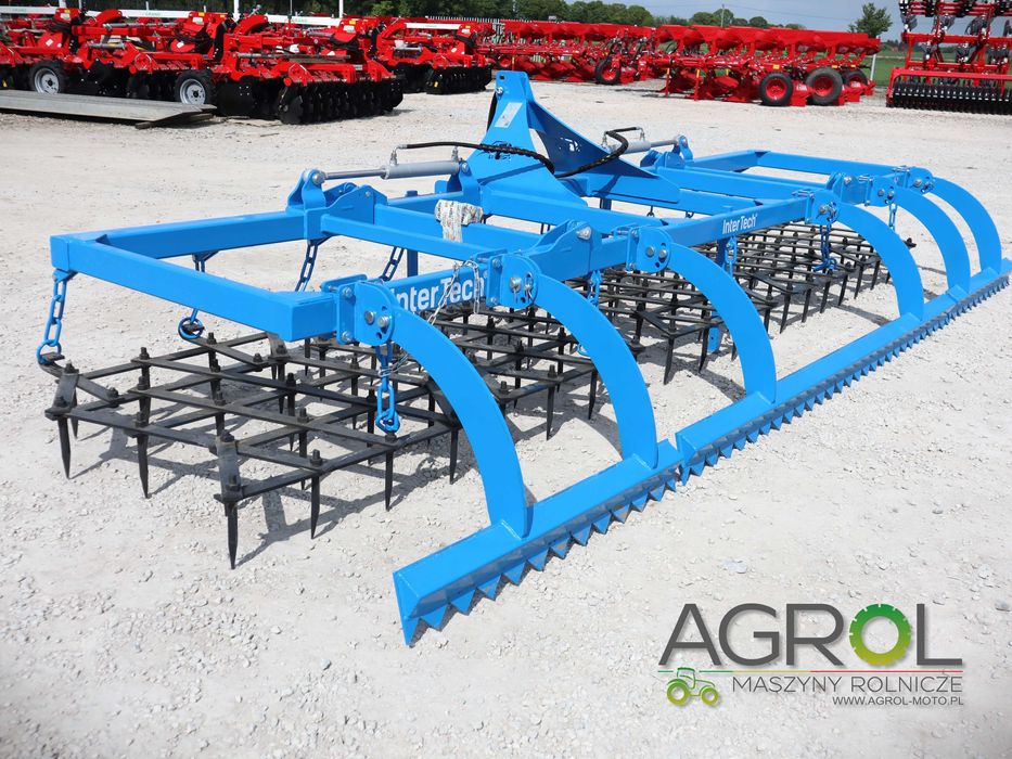 Brona zębowa zawieszana ciężka 5 7 polowa Inter Tech BRONY Pom