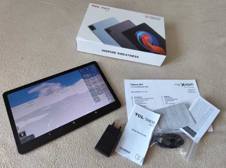 TCL Tab 10 8496G 10.4 4/128 GB Nawigacja IGO SYGIC TOM TOM TIR/AUTOBUS