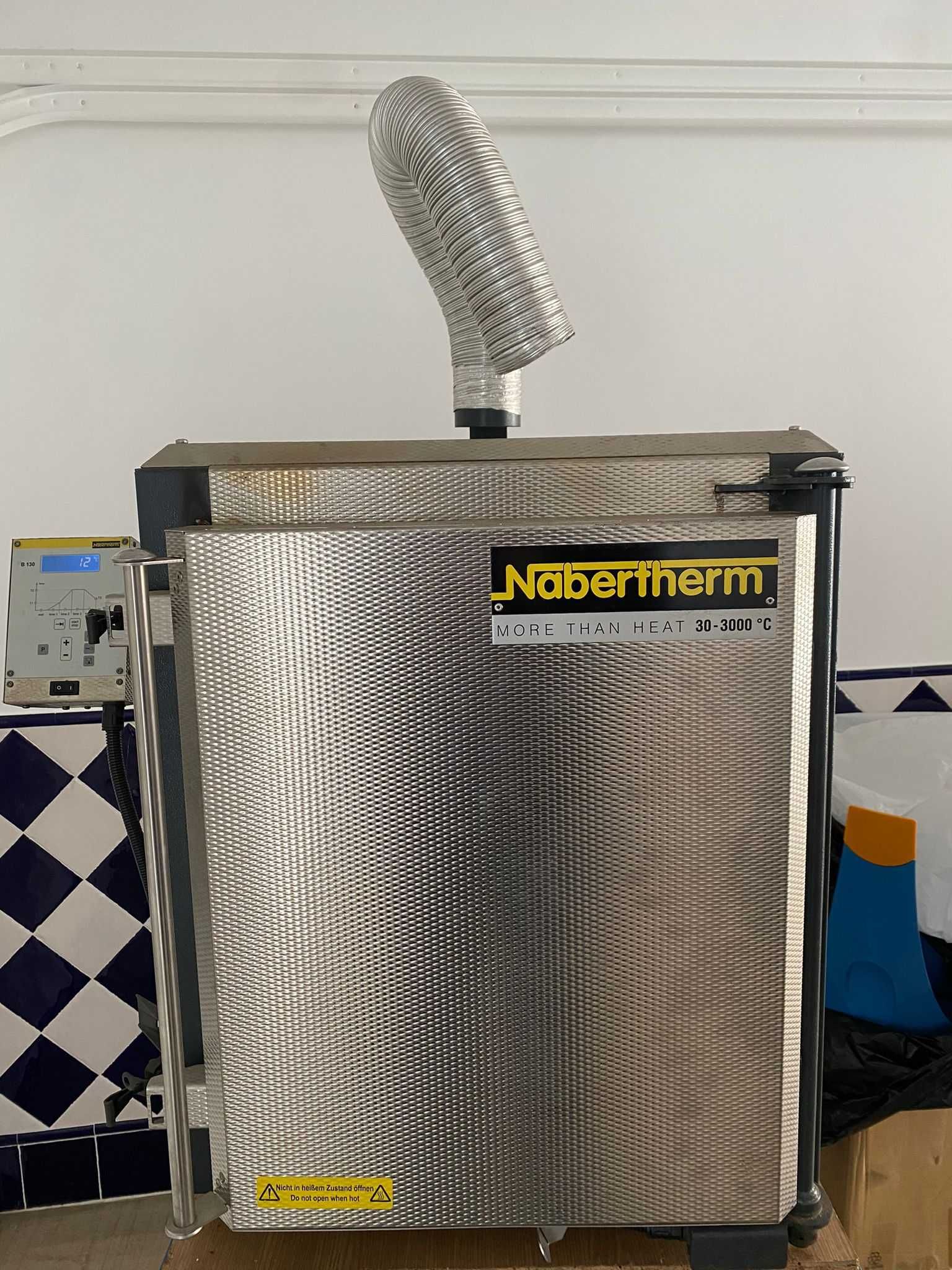 Forno Mufla Profissional Nabertherm 60L 1300ºC N60E Monofásico
