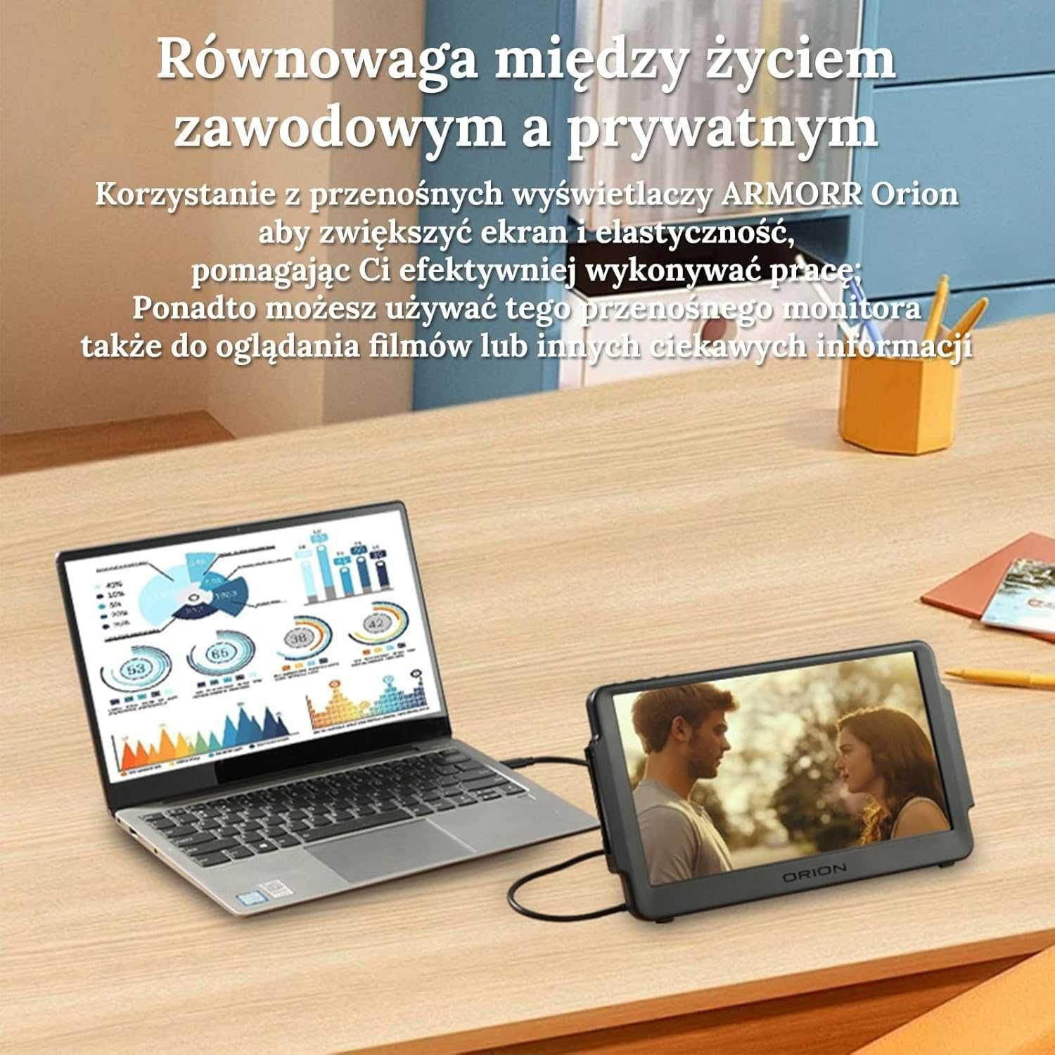 Przenośny Monitor Orion 11,6 IPS z USB Typu C i HDMI NINTENDO Switch