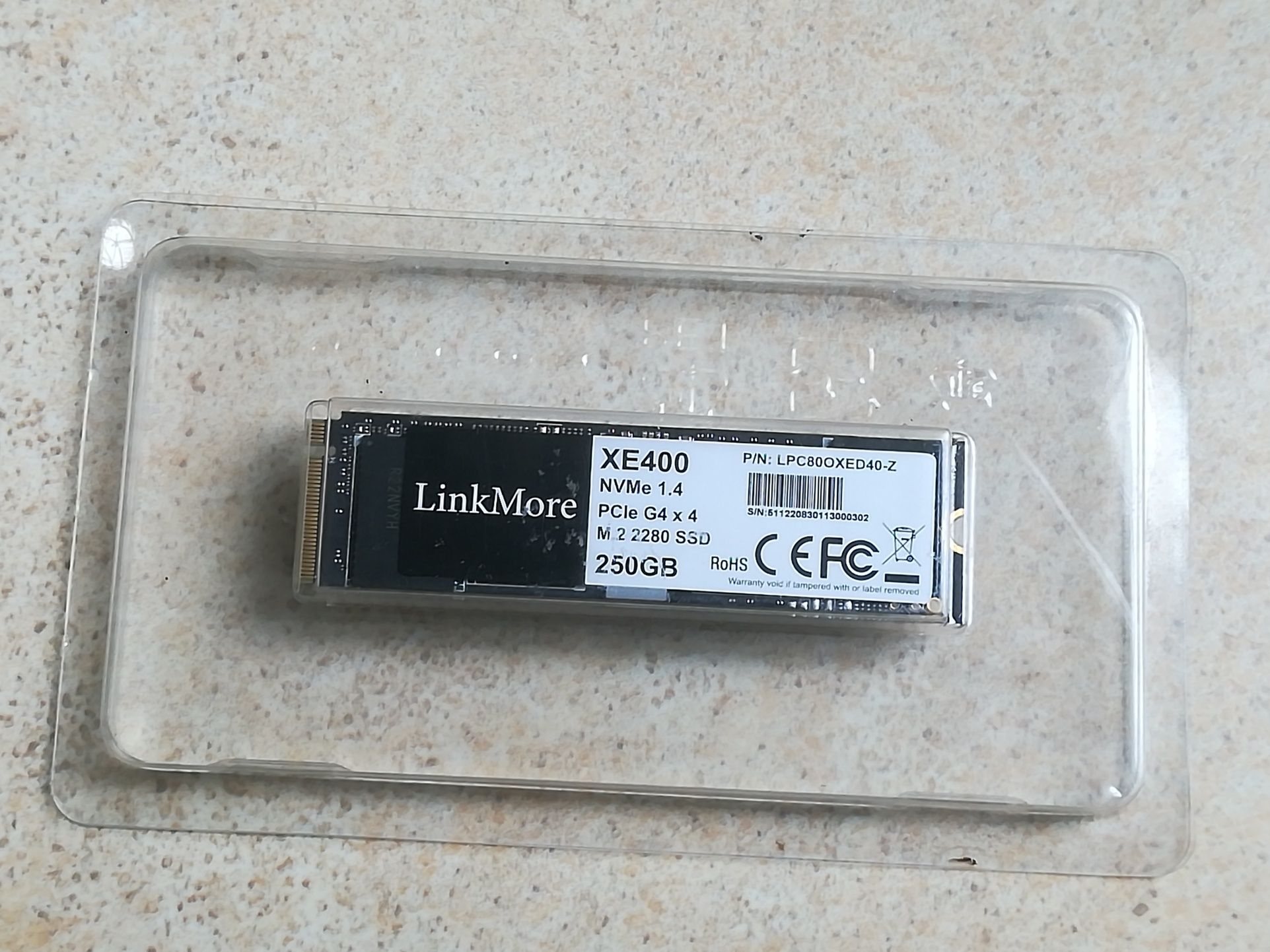 Pamięć  SSD 250GB LINKMORE XE400 NVMe 1.4 PCIe G4 x 4 M.2 2280 SSD