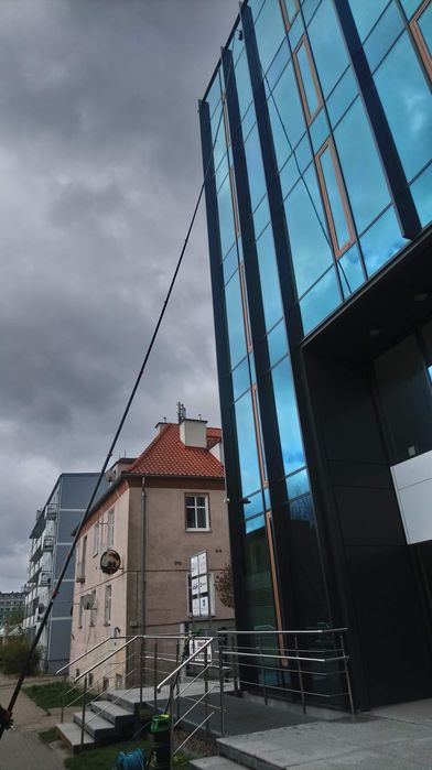 Mycie okien, przeszkleń, elewacji, do 20m wysokosci z ziemi