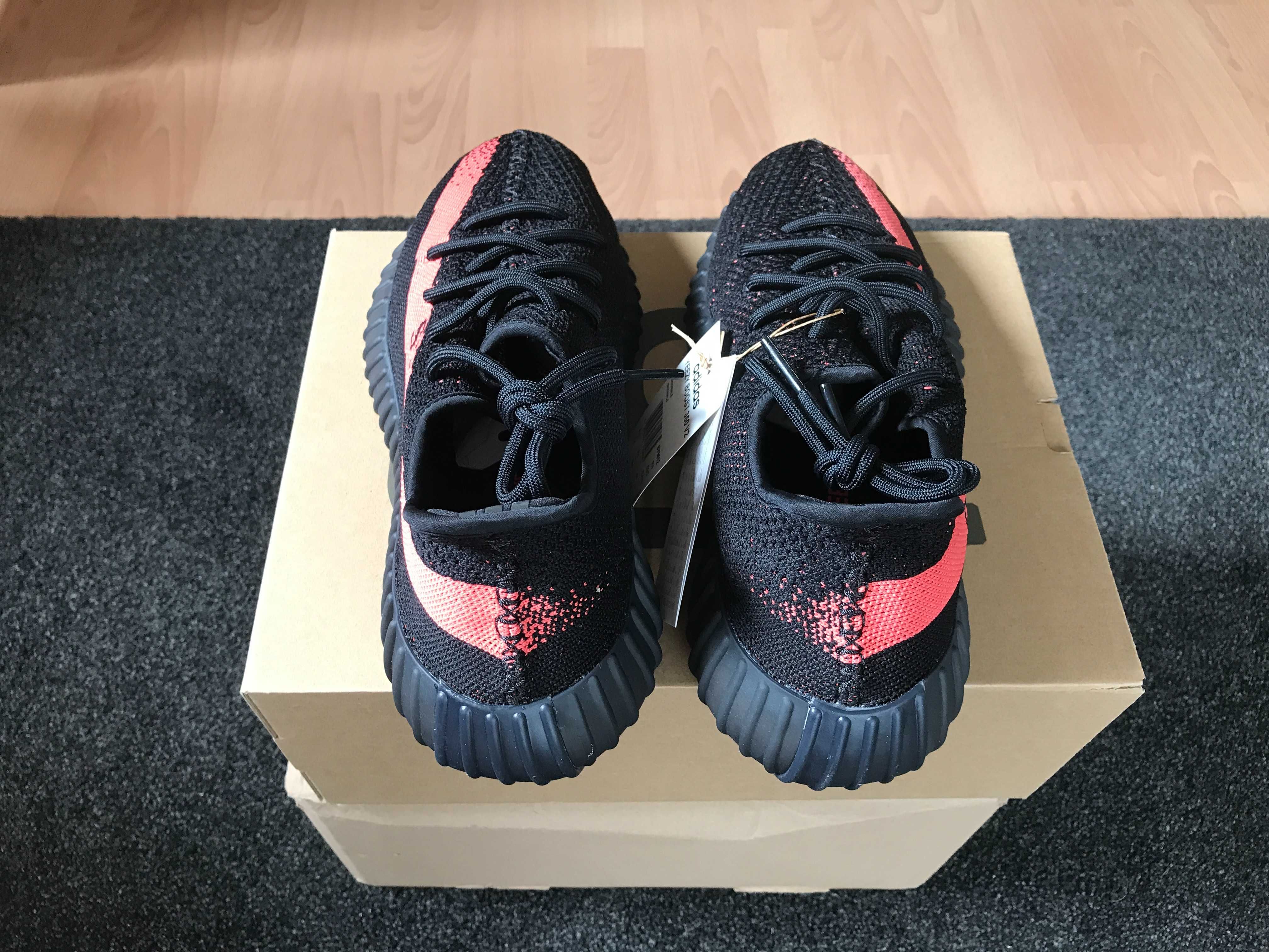 NOWE Adidas Yeezy Boost 350 V2 Core Black Red r.44 (10 US)