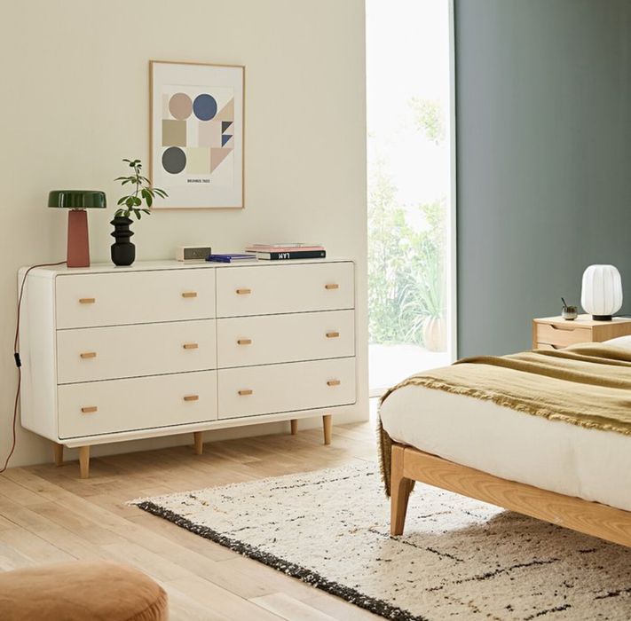 Comoda Branca 6 gavetas LaRedoute