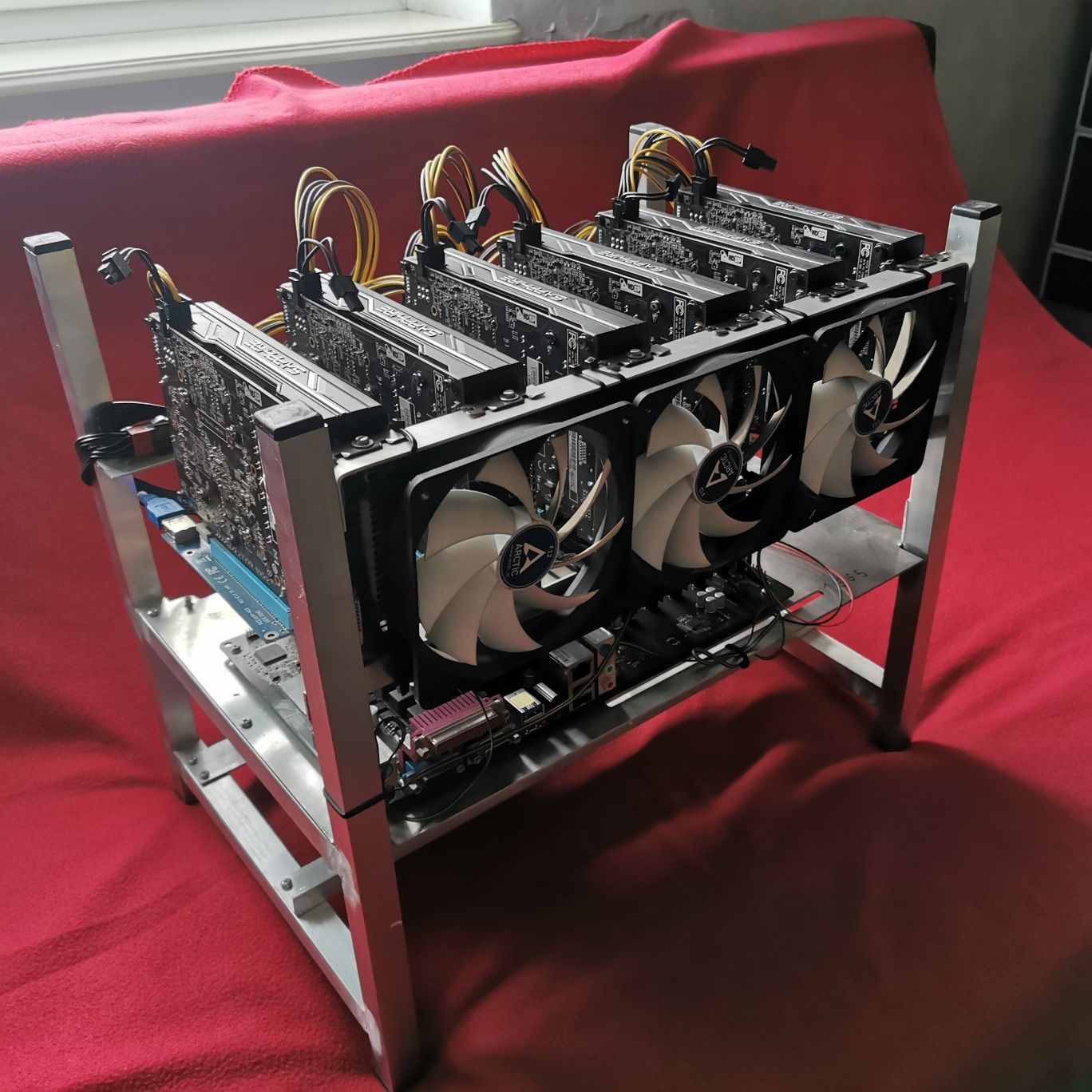 Koparka kryptowalut 6 x RX 570 4gb