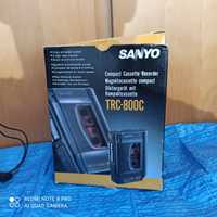 Walkman z dyktafonem Sanyo TRC 800c PRL retro vintage