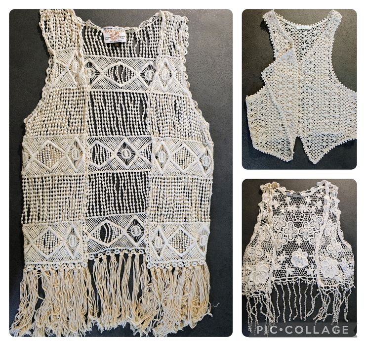 Жилетка ажурная кружевная М, накидка бохо,  кардиган