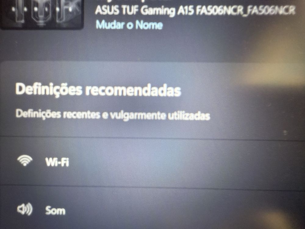PC Gaming Asus TUF A15 COMO NOVO