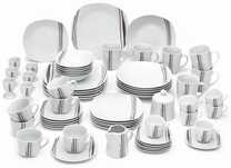 Serwis obiadowy, porcelanowy 62 el.