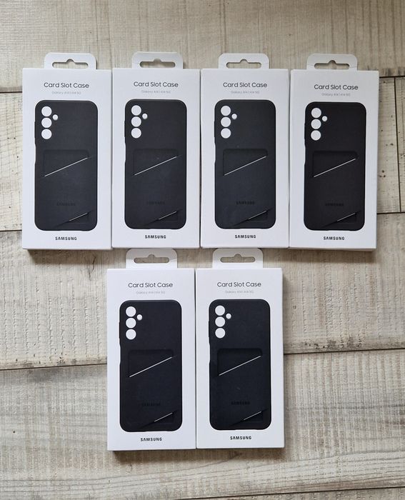 Nowe oryginalne etui Card Slot Case Samsung Galaxy A34 Czarne 6 sztuk