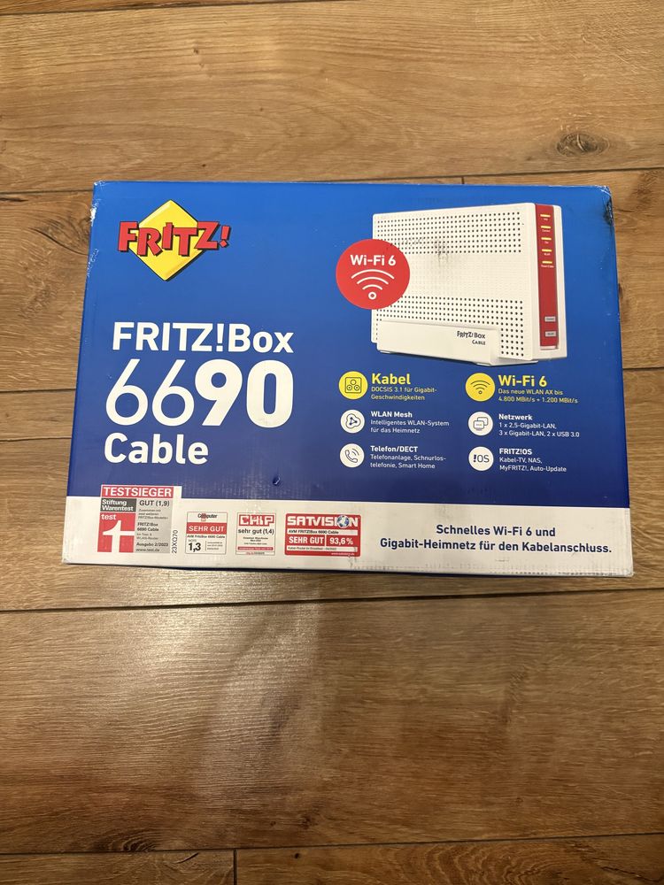 AVM FRITZ! Box 6690 kabel (modem kablowy DOCSIS 3.1, 4x4 Wi-Fi 6