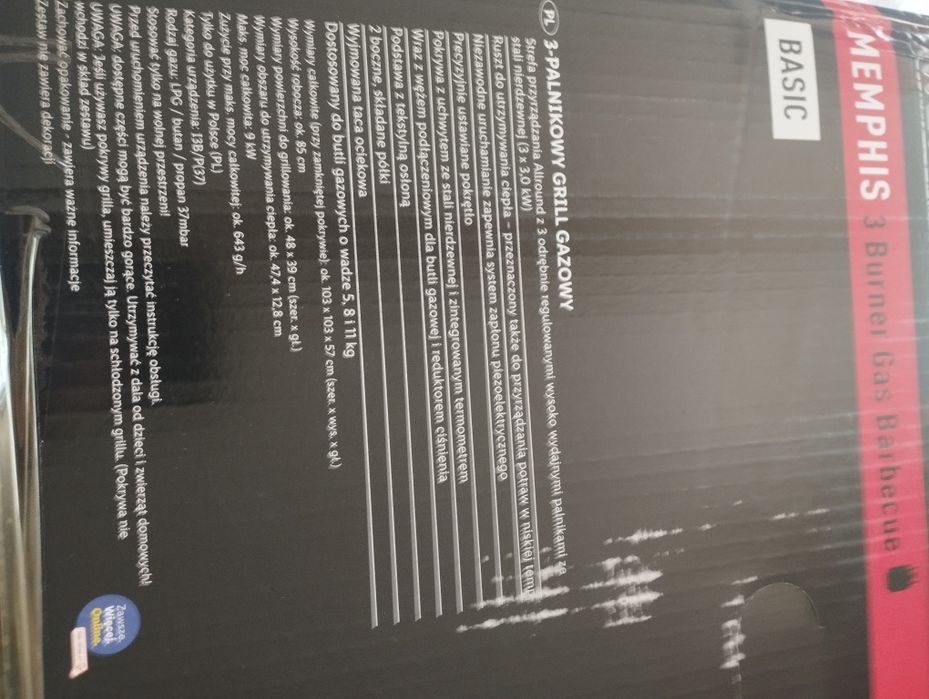 Grill gazowy 3-palnikowy