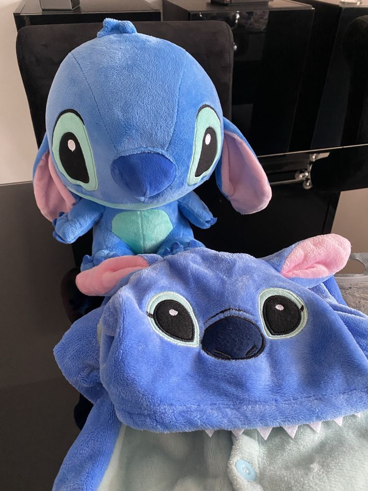 Stitch disney Lilo i Stitch piżamka-przebranie -kombinezon+Maskotka!