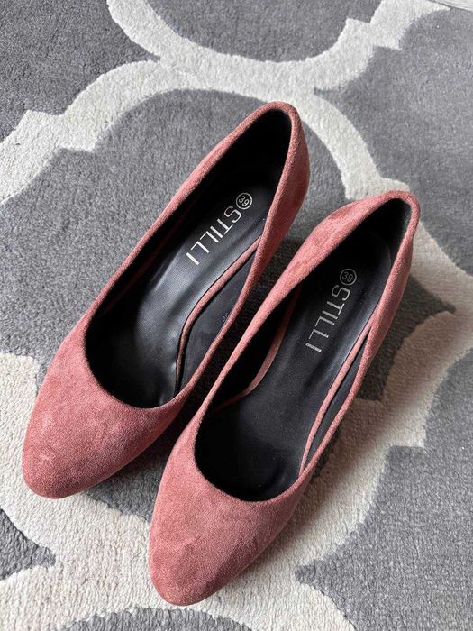 Eleganckie różowe szpilki STILLI – rozmiar 39 – okazja!