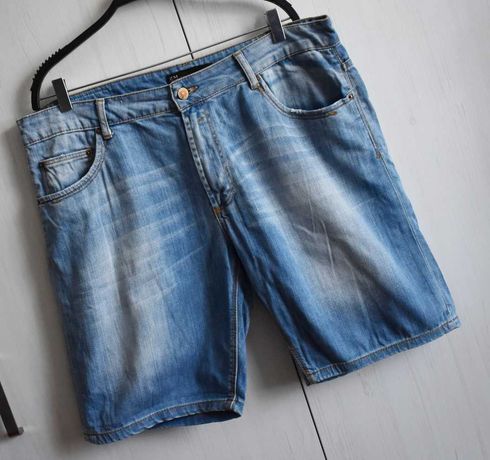 Spodenki szorty 35 dżinsowe jeans S M Zara proste męskie denim