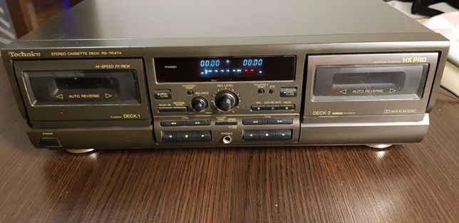 Odtwarzacz kaset kaseciak magnetofon Technics RS-TR474 stereo cassette