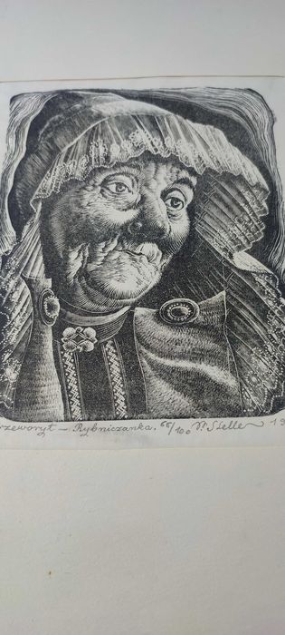 Rybniczanka – drzeworyt Pawła Stellera (1950, nr 66/100)