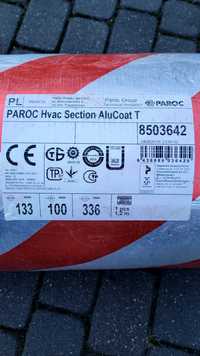 Otulina z wełny mineralnej PAROC HVAC SECTION ALUCOAT T 133/100 mm