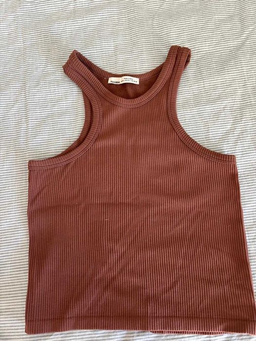 Top castanho PullandBear