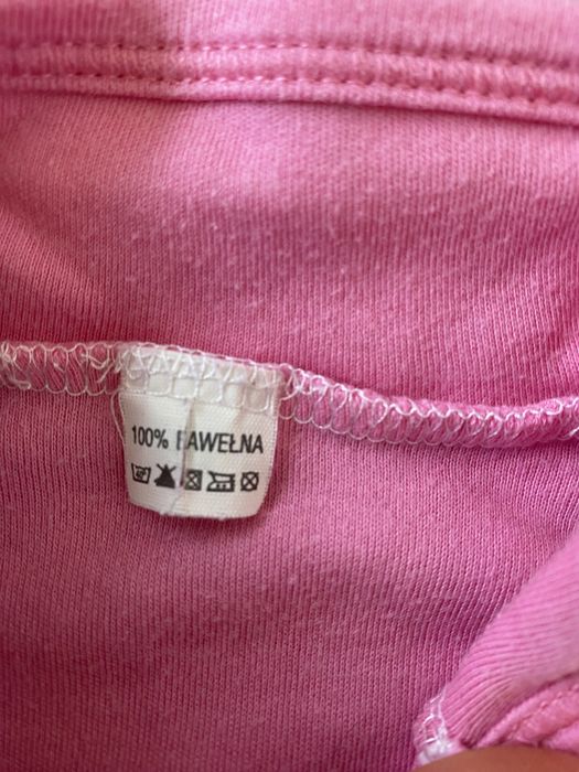Różowy kaftanik z pudelkiem (r. 74)