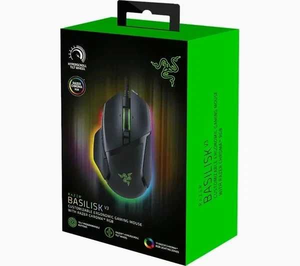 Razer Basilisk V3 - найкраща дротова миша 2021 року. Запакована з США