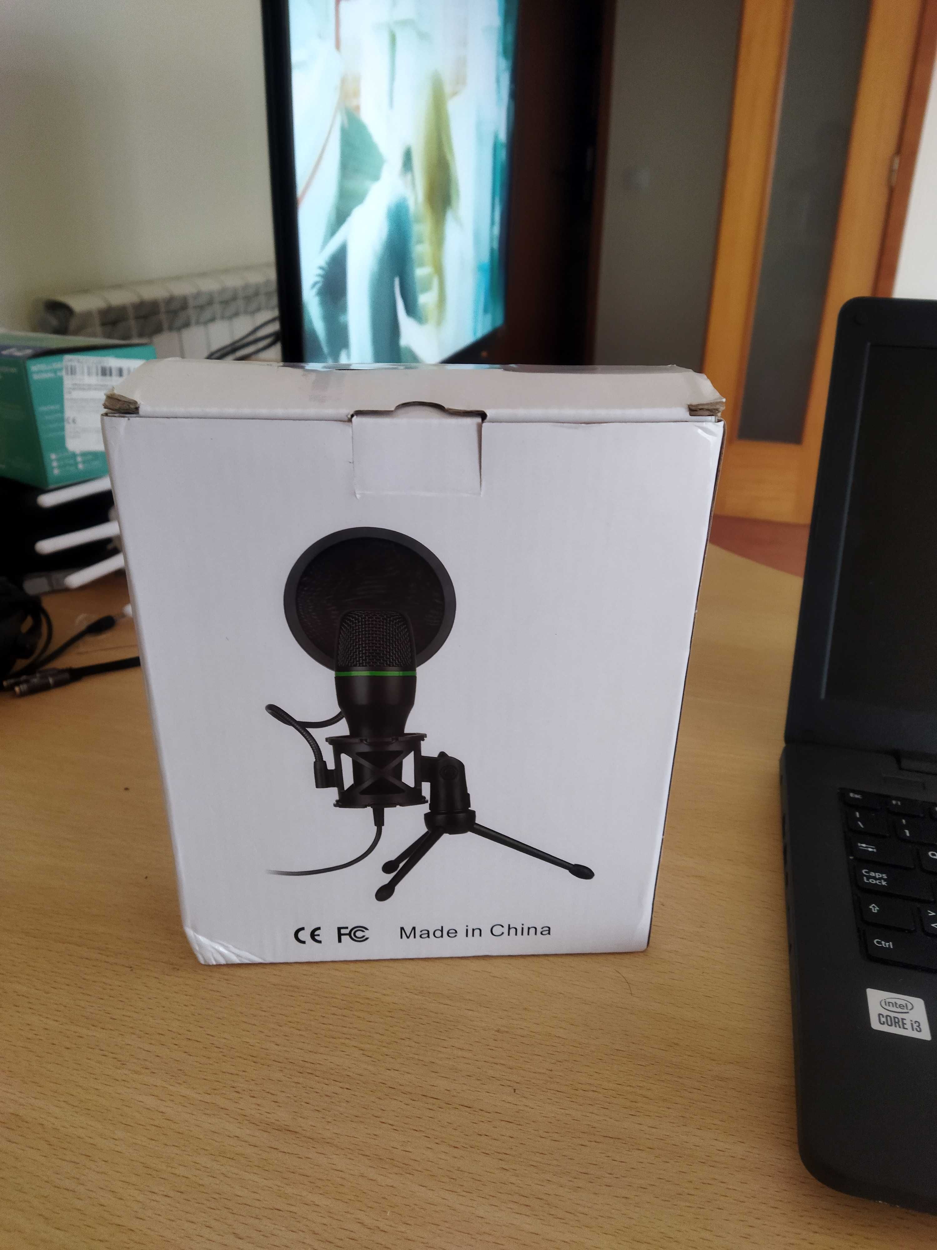 microfone para fazer streaming com adatptador de 3.5