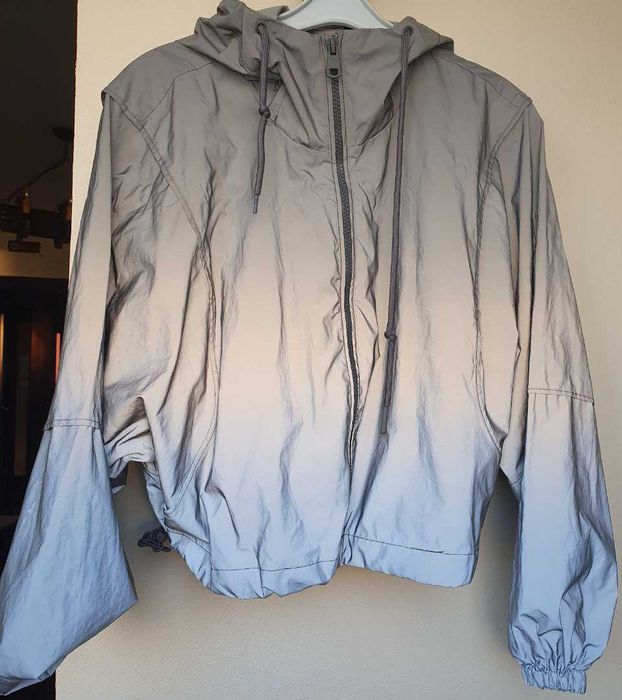 Світловідбивна ветровка для дівчинки, сіра, Zara