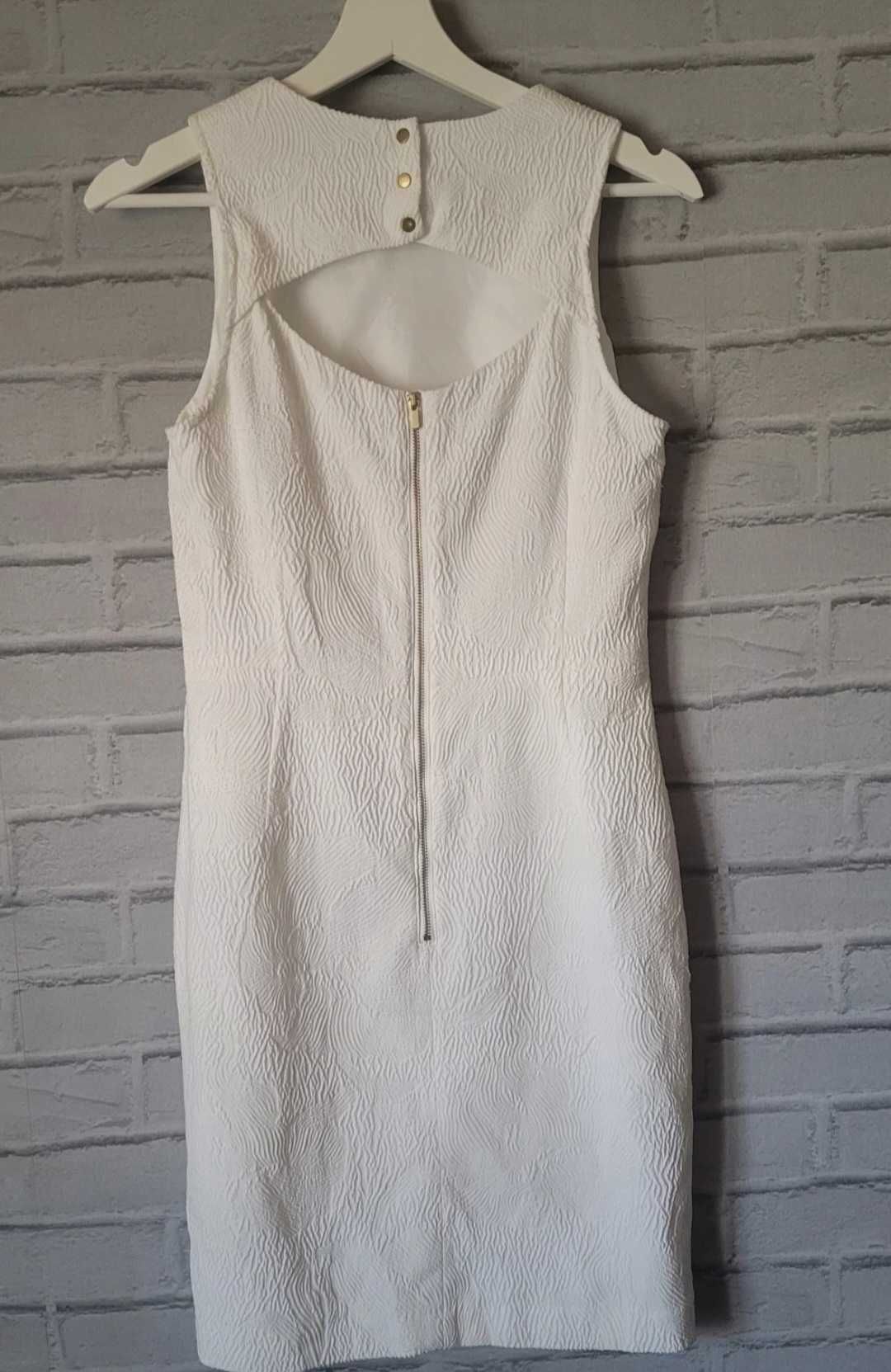 Biała sukienka ołówkowa H&M rozmiar 38