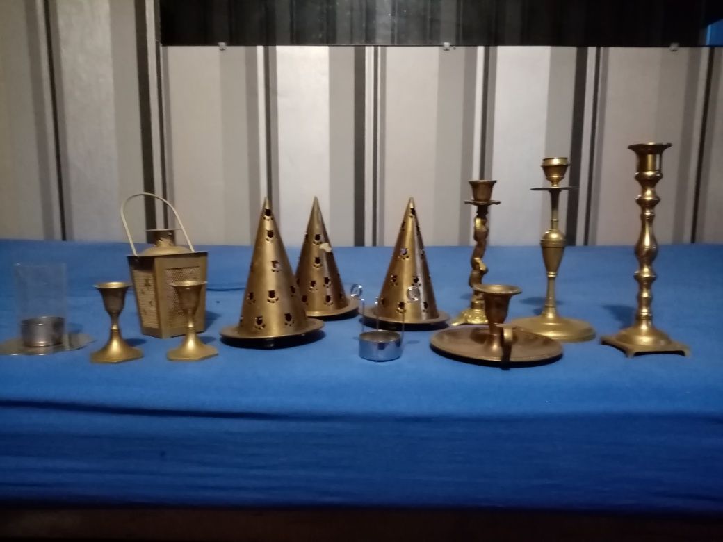 świeczniki metalowe