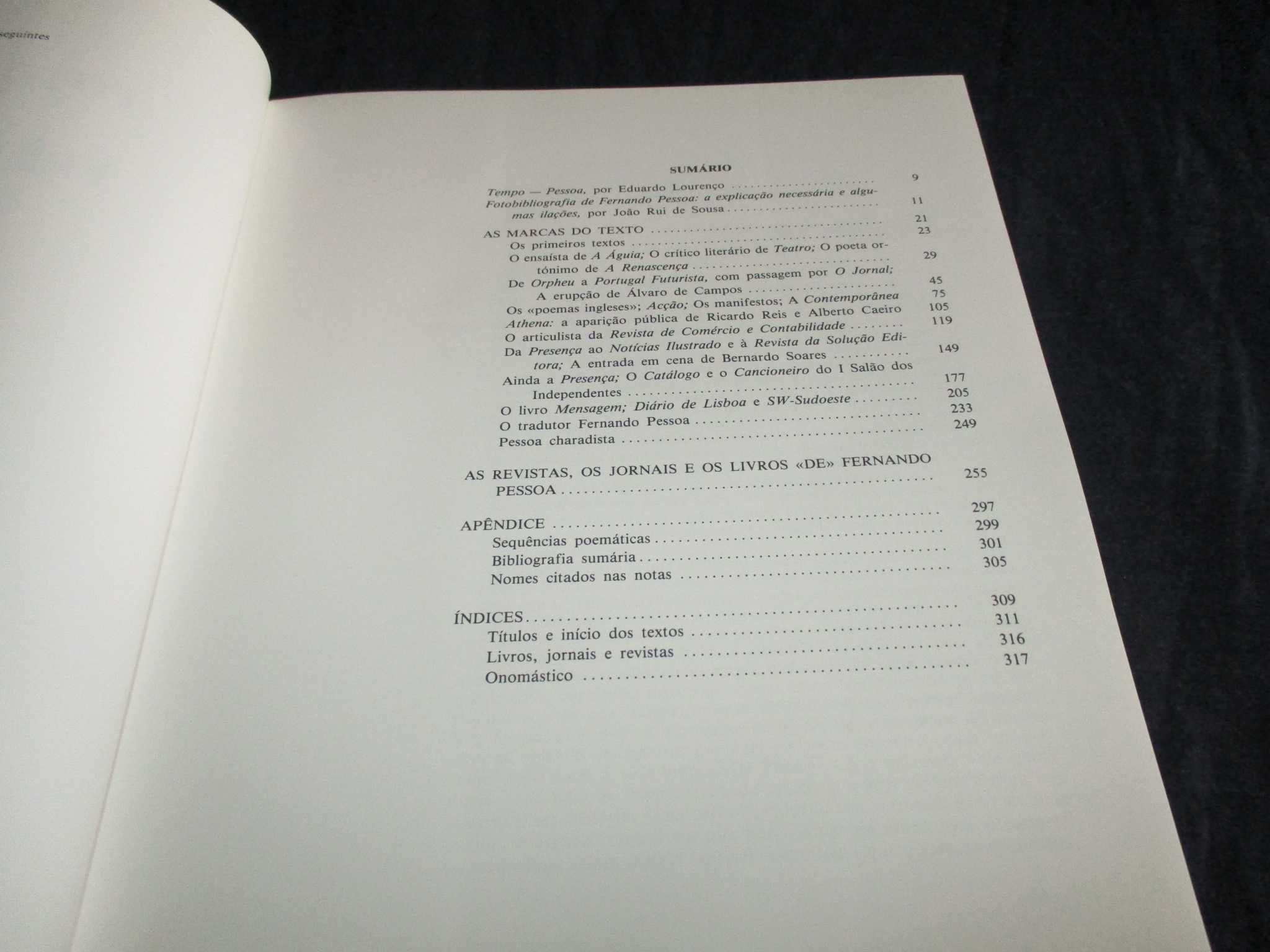 Livro Fernando Pessoa Fotobibliografia 1902 a 1935 INCM